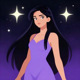 female astromancer, star sparkles, epic retrowave art, trending on art station