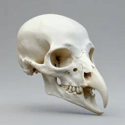skull of a human eagle hybrid