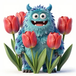 a tulip man monster, 4 k, 8 k, super detailed, masterpiece, trending on art station, highly detailed, full hd, kentaro miura art style