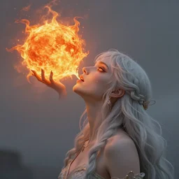 lilith the mother of monsters swallows the sun, fire coming from her eyes, hyperrealistic digital art masterpiece, highly detailed anka zhuravleva lee madgwick anka zhuravleva, dramatic lighting, long shot, wide angle, uhd 8 k, sharp focus