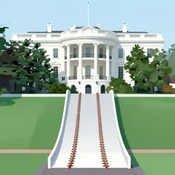 thps 2 level, ps 1 graphics, white house, vertical ramp, rails