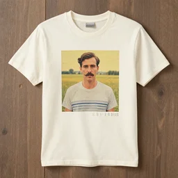 vintage men's t - shirt, mustache, old school, wes anderson style