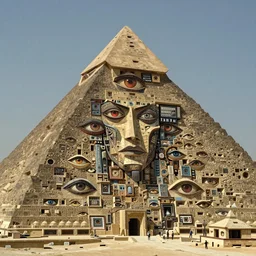 inside a pyramid made of pyramids and eyes fantasy character portrait, ultra realistic, wide angle, intricate details, blade runner artifacts, highly detailed by peter mohrbacher, boris vallejo, hajime sorayama aaron horkey, gaston bussiere, craig mullins