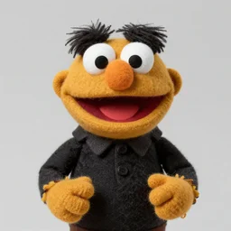 roy anderson as a muppet. highly detailed felt. hyper real photo. 4 k.
