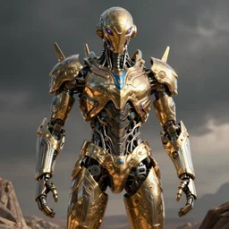 beautiful ornate cyberpunk robot alien body, mechanical, realism, symmetrical