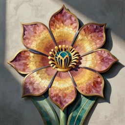 flower, ( ( art nouveau ) ), ( ( ( art deco ) ) ), ( ( ( precisionist ) ) ), sharp focus, colorful, by ( escher ) and ( ( ( ( klimt ) ) ) ) and ( frank lloyd wright ) and hr geiger and ( ( botticelli ) )