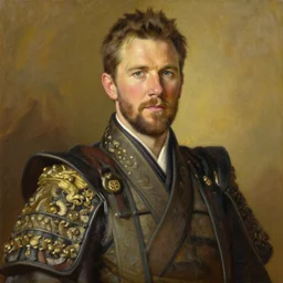official portrait of mark wahlberg as the emperor of japan, 1 9 4 5. oil on canvas trending on artstation
