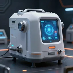 high - tech sci - fi futuristic design 8 k texture life support device smart technology aerospace