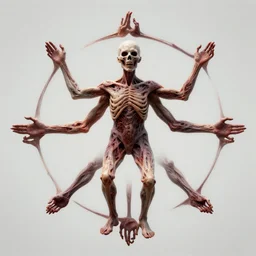 mantra art made of arms and legs and head by Zdzislaw Belkinski , digital art, surreal, horror, HD, 8K
