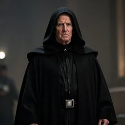 emperor palpatine, joe biden!! in star wars as emperor palpatine! movie still, cinematic lighting, wearing hooded black robe, unlimited power, ray tracing, octane render, long lens, shallow depth of field, bokeh, 8 k, hyper detailed, 3 5 mm film grain,