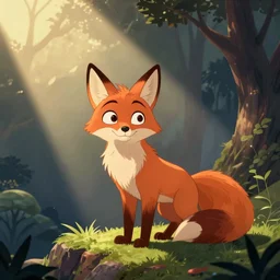 fox by don bluth, disney cartoon