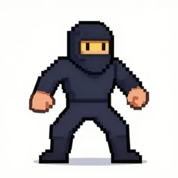 ninja warrior pixel art