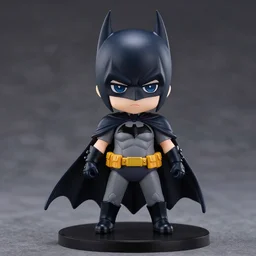 An anime Nendoroid of Batman, figurine, detailed product photo