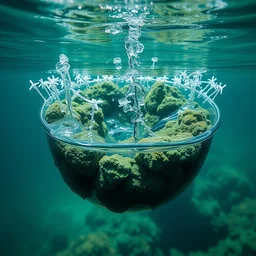 hyperrealistic artwork sustentability science water resgenerative technologies to disruptive creation sci scifi natur! photography futures