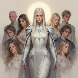 masterpiece concept art by thomas blackshear, imogen poots as neo - gothic space templar, holy halo, matte painting, extremely emotional, pastel colours, realistic shaded lighting poster by hsiao ron chen, artgerm, lawren harris, eve ventrue, magali villeneuve, jeremy lipkin, rob rey, christophe vacher
