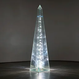 glass obelisk of the void, furious lights, dreamed by lynda benglis and benedick bana, 4 k, 8 k