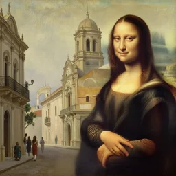 oil painting of old Manila, by Da Vinci