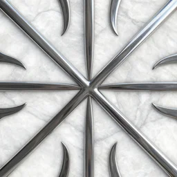 3 d render of marble and chrome pattern, shiny, octane render, clean, grainy, intricate, symmetrical, macro shot by peter elson and dean ellis