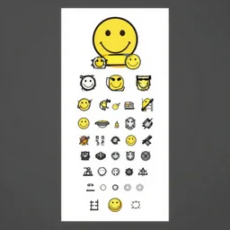 color blind test smiley face