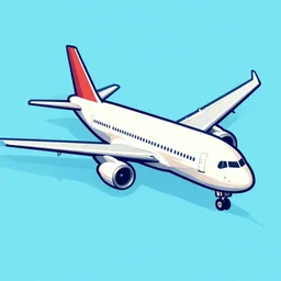 airplane whole illustration vector digital art trending on artstation