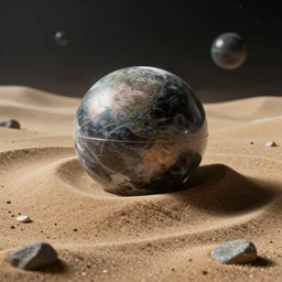 universe in a grain of sand, masterpiece, dyson sphere, scifi, unique environment, high quality, 4 k, high detail, trending on artstation, art by gordon freeman, albert voidstar