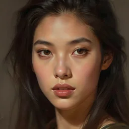 beautiful, strong, mixed race, female, face, head shot, fantasy, highly detailed, digital painting, artstation, concept art, smooth, sharp focus, illustration, art by artgerm and greg rutkowski and alphonse mucha