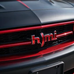 hemi logo, dodge, mopar, black, red, high contrast, professional, 4k, highly detailed, detailed car, concept art, artstationhd, trending on instagram,