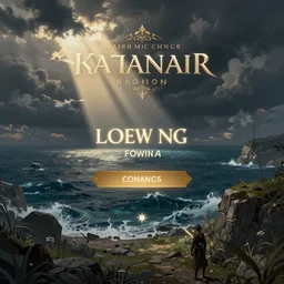 concept art of main menu loading screen background, with a sea, for russian fantasy mmorpg, by a freelance artist, artstation, behance