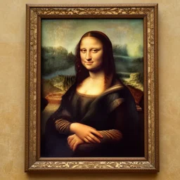 the (monalisa) perfectly symmetrical
