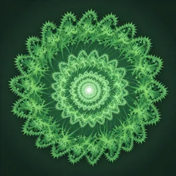 fractal forest, vector art, trending on artstation, 30mm, by Noah Bradley