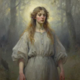 modern day tricster god. gouache fairytale art, russian romanticism, muted palette, backlighting, depth of field