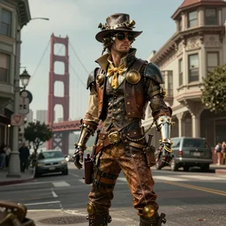 of a steampunk san francisco