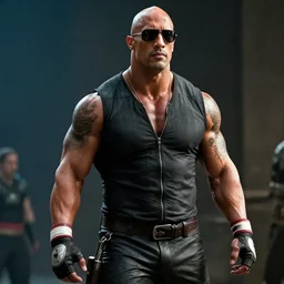 dwayne johnson as sub zero from mortal kombat, movie still