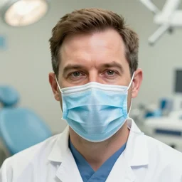 a highly detailed tiny portrait of a dentist, james gurney, james jean