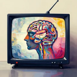 mind control television abstract artwork trending on artstation