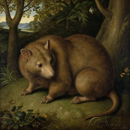 focus on a critter from a painting by hieronymus bosch