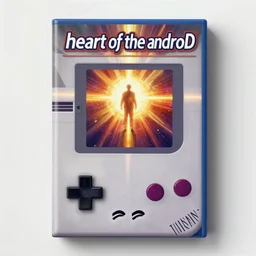 the cover for a game boy game titled'heart of the android'