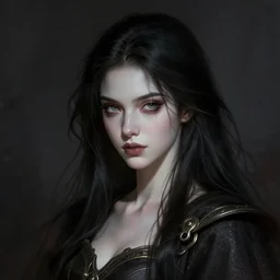 character concept portrait of an attractive young Spanish female wizard with pale skin, dark vibe, intricate, elegant, digital painting, concept art, smooth, sharp focus, illustration, from Metal Gear, by Ruan Jia and Mandy Jurgens and William-Adolphe Bouguereau, Artgerm,