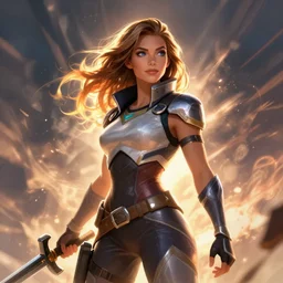 Kelly Brook  as an Apex Legends character digital illustration portrait design by, Mark Brooks and Brad Kunkle detailed, gorgeous lighting, wide angle action dynamic portrait