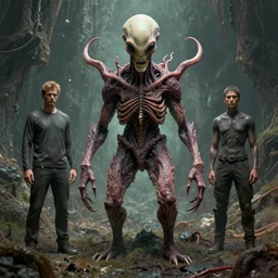 keith thompson michael whelan olivier scott fischer dzo godmachine victo ngai hyperrealism photo - realistic pennington artgerm octane rendered unreal engine 5 vfx alien eldritch cosmic horror monster psychedelic deepdream maximalist trippy morphing reality around you