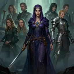 concept art, maya ali as a gloomhaven sorceress, imogen poots as a gloomhaven paladin, cinematic moody colors, realistic shaded lighting poster by ilya kuvshinov, magali villeneuve, artgerm, jeremy lipkin and michael garmash and rob rey