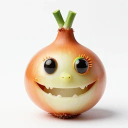 onion with face of gecko mashup