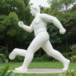 DREAM. I run into the garden. I see a big significant modern statue. I go behind it and reach into its upper spine and pick out a zebra print case. Unzip it. There's a silver remote control inside, cheap and from the early 2000's. I stand in front of the statue and activate it--Its bug eyes light up at the rims.