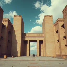 the gates of babylon, brutalist style