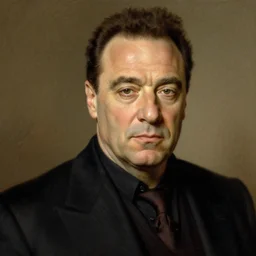 tony soprano portrait by john singer sargent, super detailed