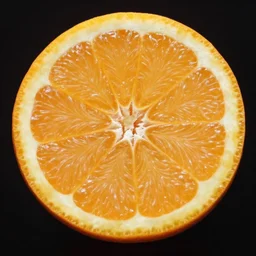 a microscopic view of an orange segment