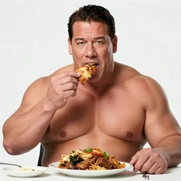 obese john cena eating mukbang