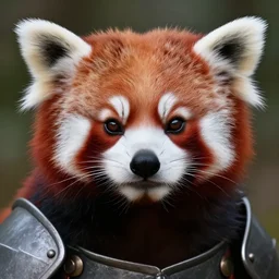 red panda as a realistic fantasy knight, closeup portrait art by donato giancola and greg rutkowski, realistic face, digital art, trending on artstation, symmetry!!, no helmet