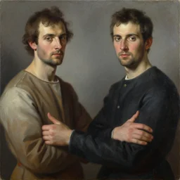 a painting in the style of donato giancola, and in the style of charlie bowater, and in the style of ferdinand leeke. symmetry, smooth, sharp focus, semi - realism.