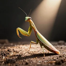a praying mantis winning mr. olympia